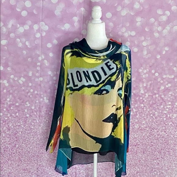 Postcard California Blondie cowl neck semi-sheer tunic, price drop - Picture 8 of 15